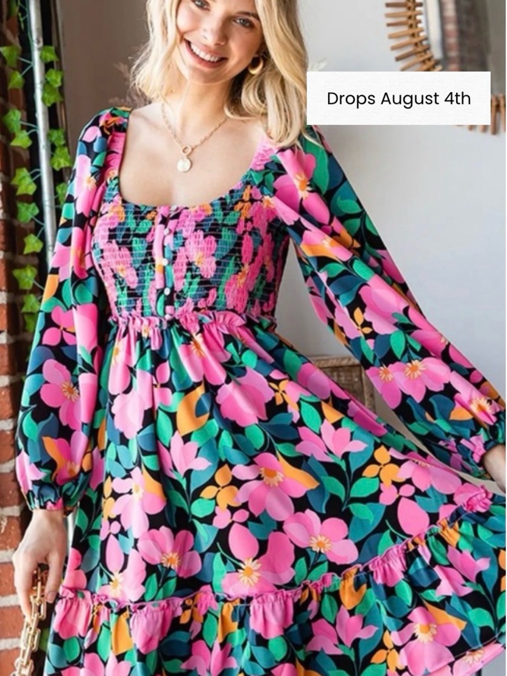 Stay Close black floral mini dress by First Love